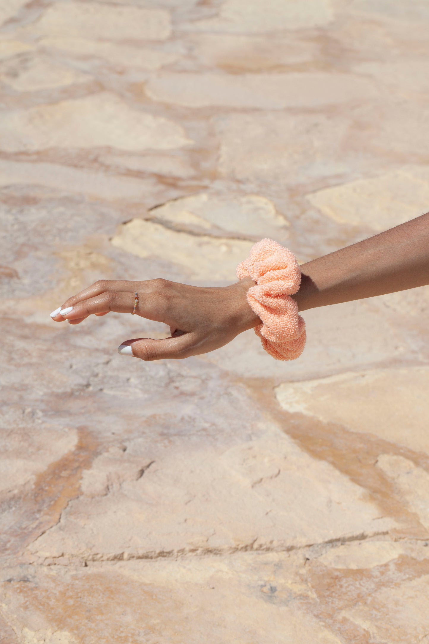 scrunchie - MEDINA terry - peach