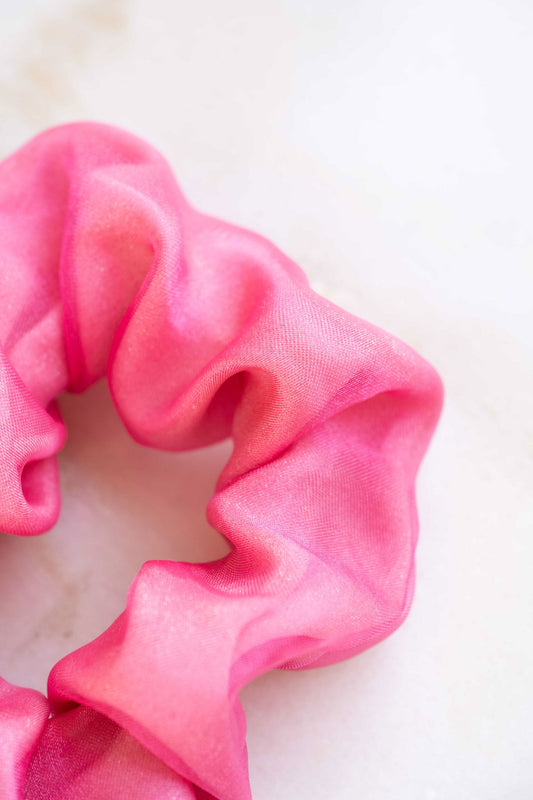 scrunchie - MEDINA glossy - pink