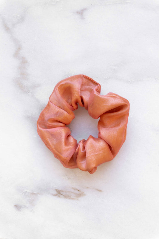 scrunchie - MEDINA glossy - coral