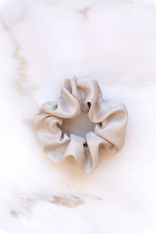 scrunchie - MEDINA glitter - creme