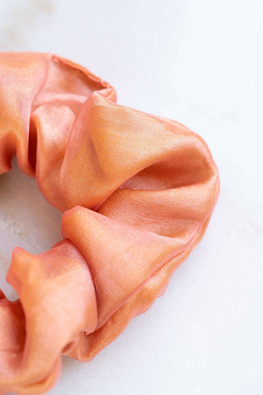 scrunchie - MEDINA glossy - coral