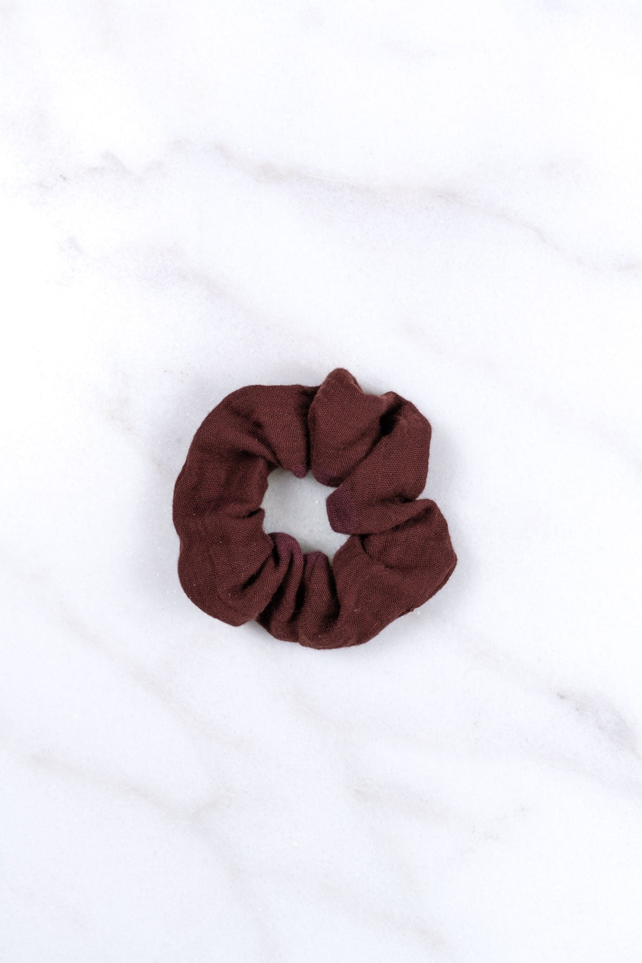 scrunchie - MEDINA muslin - bordeaux