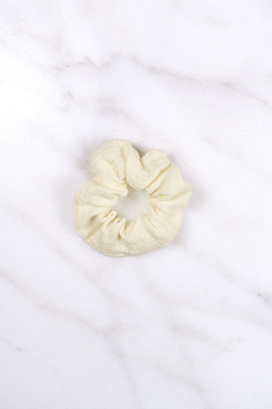 scrunchie - MEDINA muslin - ecru