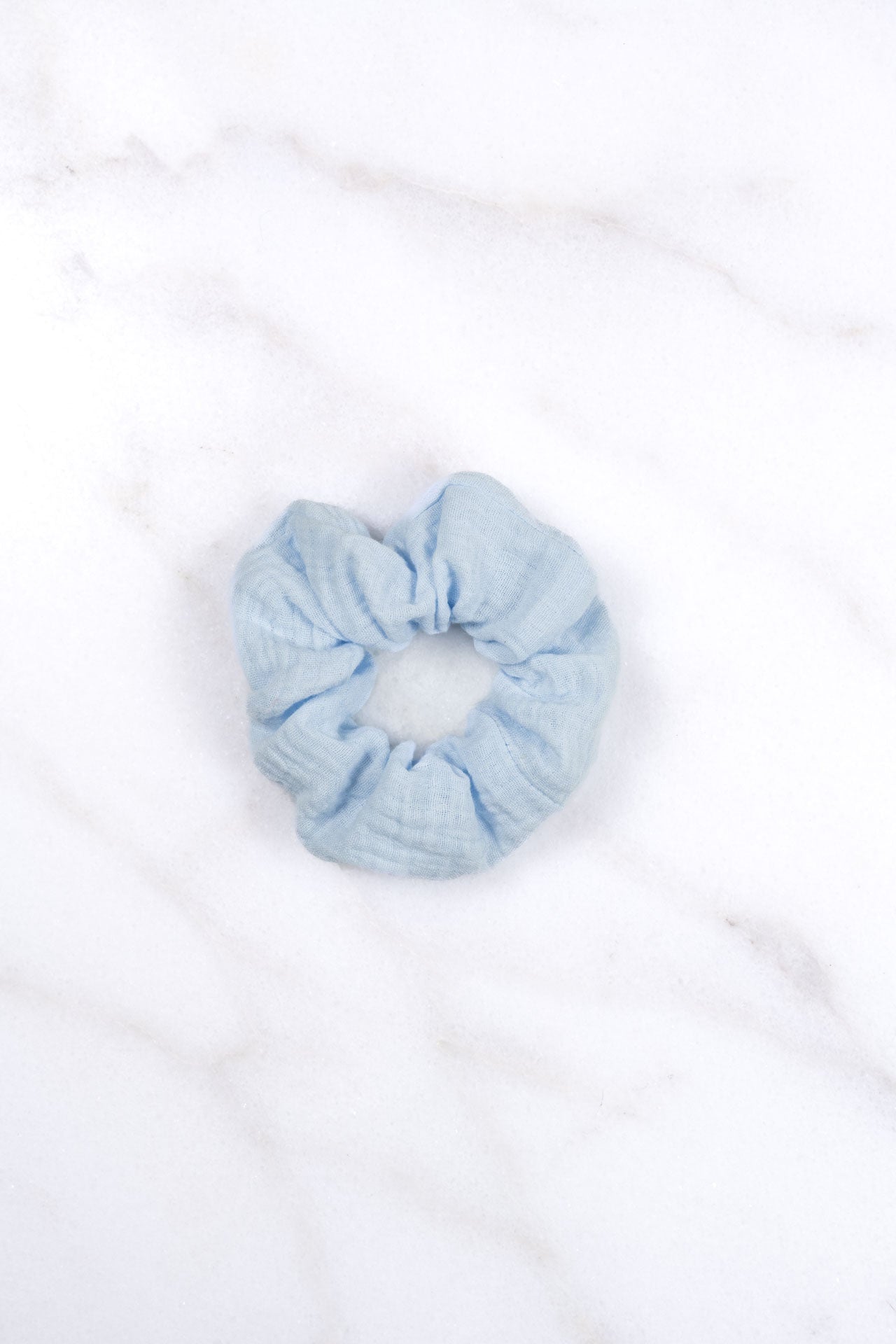scrunchie - MEDINA muslin - light blue