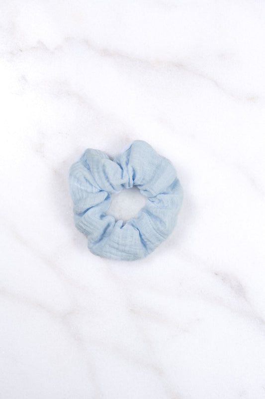 scrunchie - MEDINA muslin - light blue