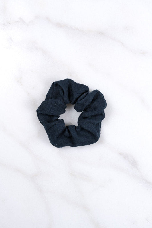 scrunchie - MEDINA muslin - marine