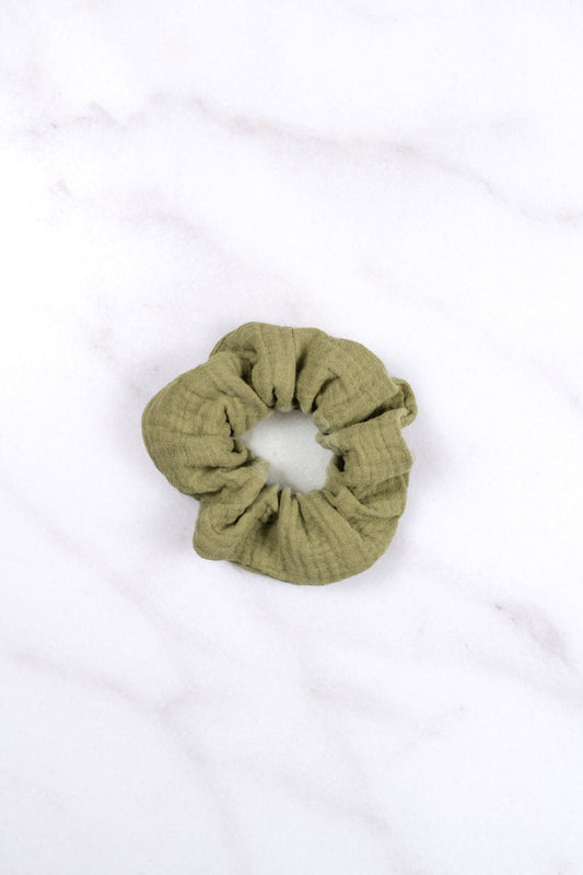 scrunchie - MEDINA muslin - sage