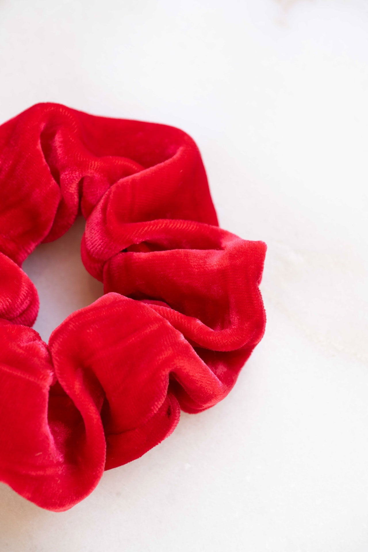 scrunchie - MEDINA velvet silk - red