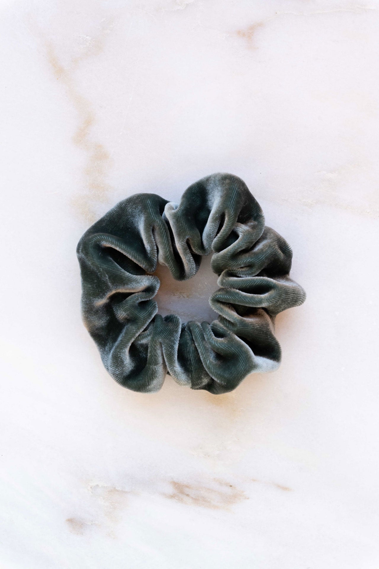 scrunchie - MEDINA velvet silk - petrol