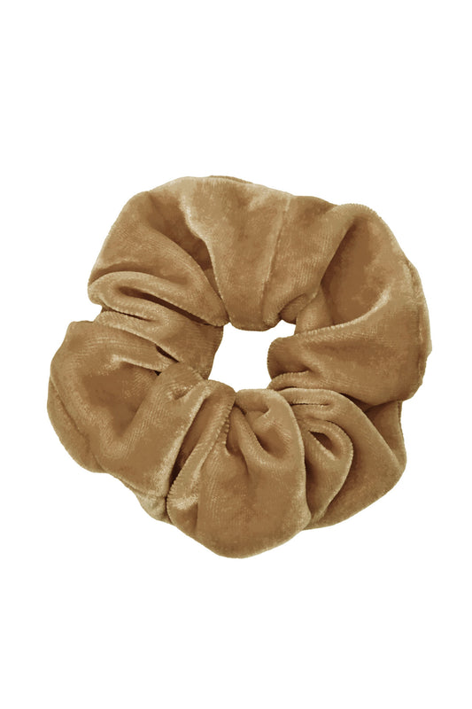 scrunchie - MEDINA velvet silk - light olive
