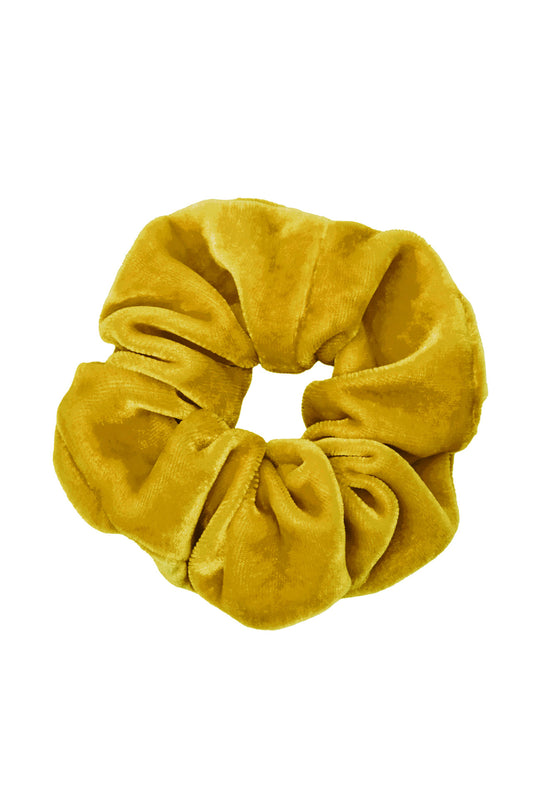 scrunchie - MEDINA velvet silk - yellow