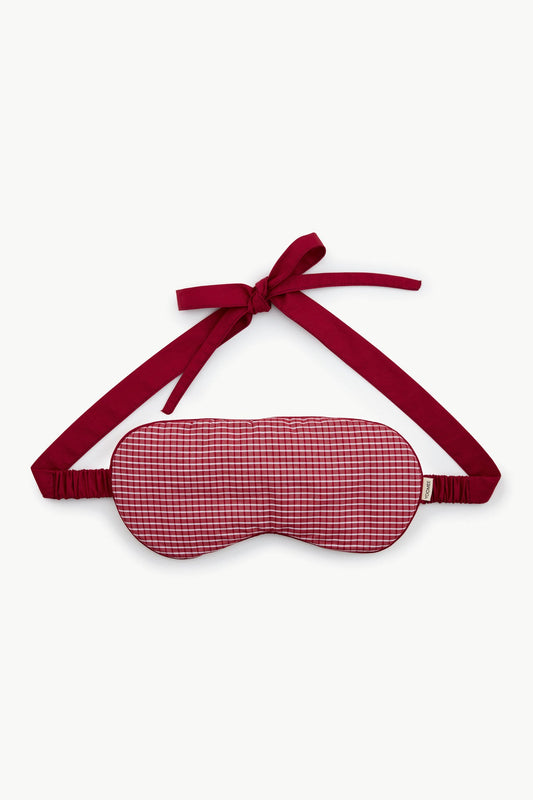 sleeping mask - RAHA checked - red