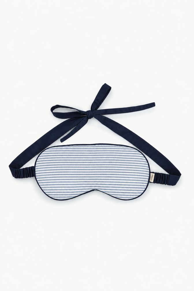 sleeping mask - RAHA stripes - blue