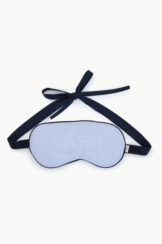 sleeping mask - RAHA stripes - lightblue
