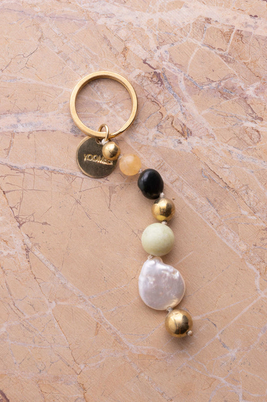 stone pendant - JAMILA - meadow