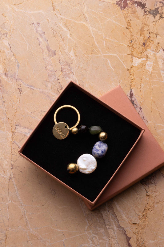 stone pendant - JAMILA - pacific