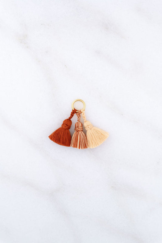 tassel trio - SHOUSHA - red clay