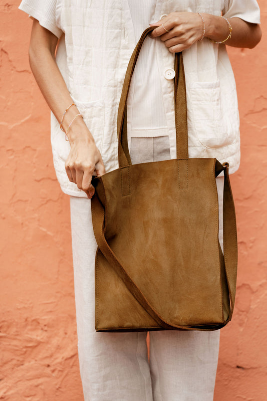 tote - DENYA - crossbody - cognac