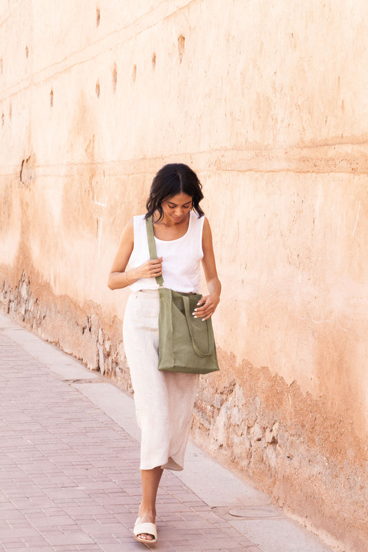 tote - DENYA - crossbody - olive