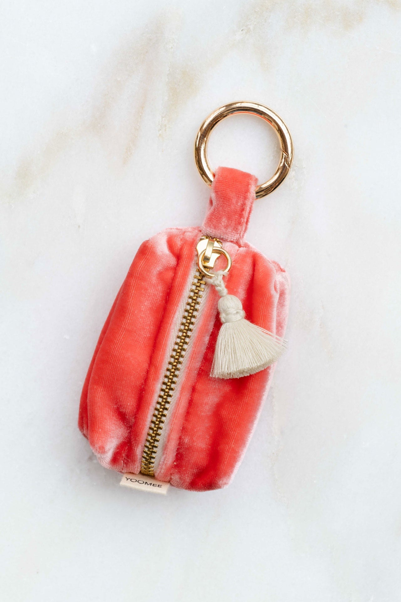 velvet wallet - FLOOSI - juicy peach