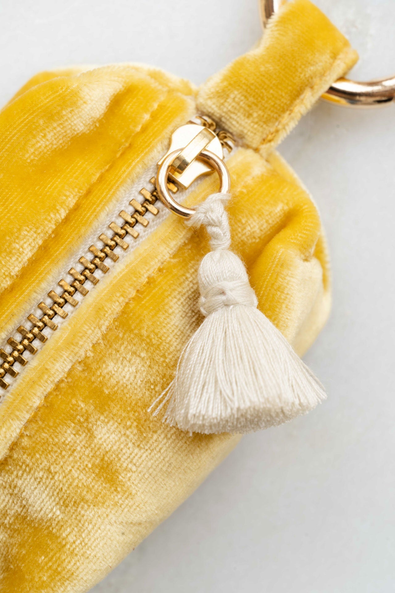 velvet wallet - FLOOSI - yellow