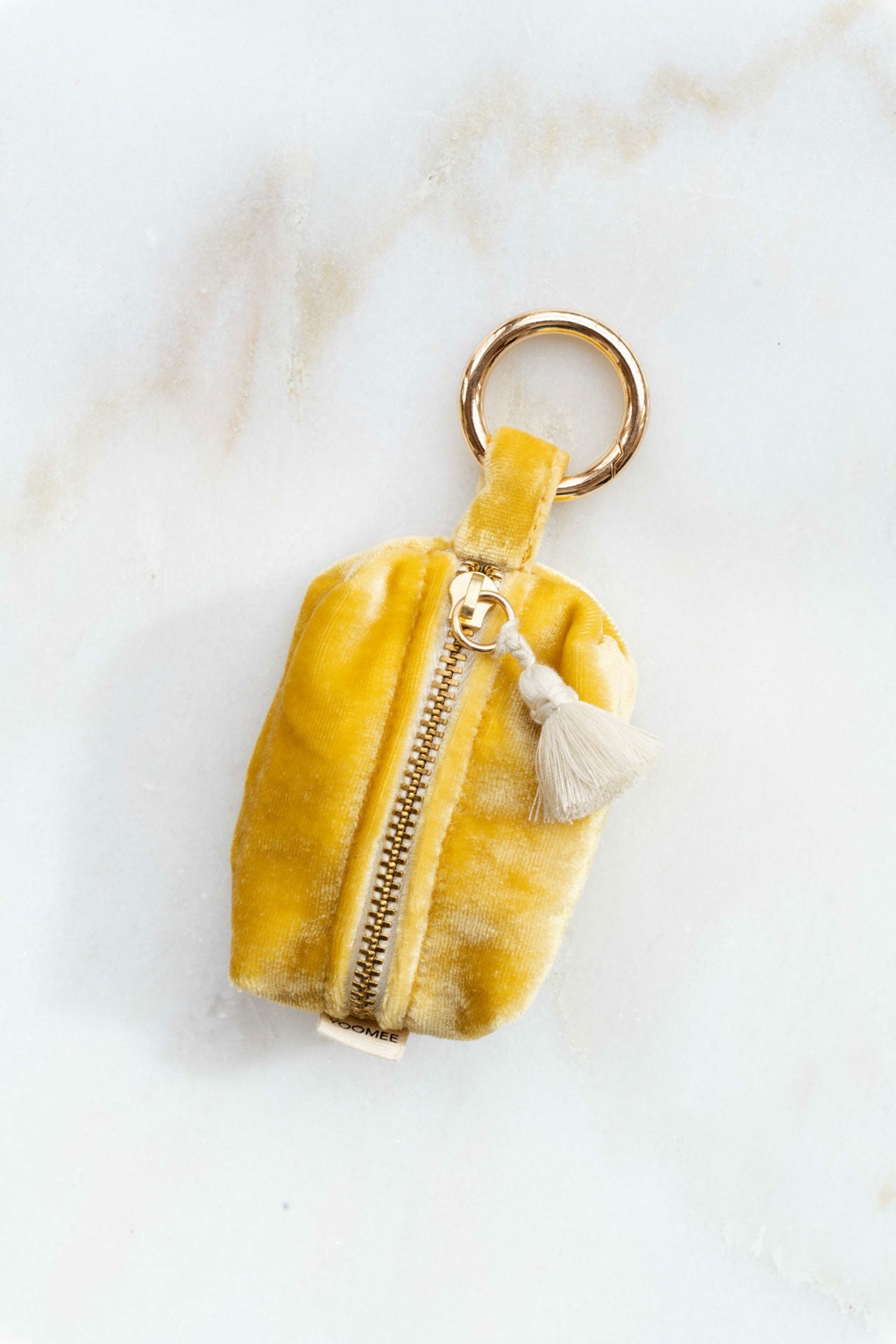 velvet wallet - FLOOSI - yellow