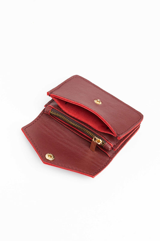 mini wallet - NAIMA - cherry red