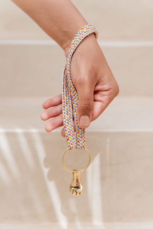 keychain band - FATIMA mini - cream sprinkle