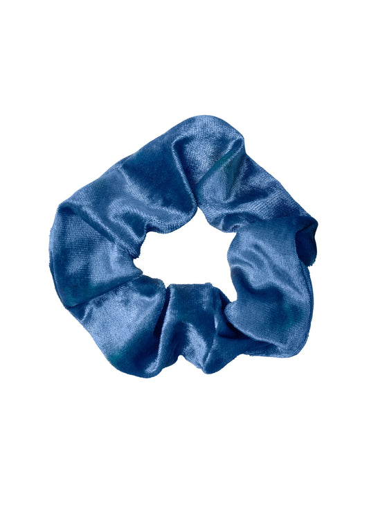 scrunchie - MEDINA velvet - cobalt blue