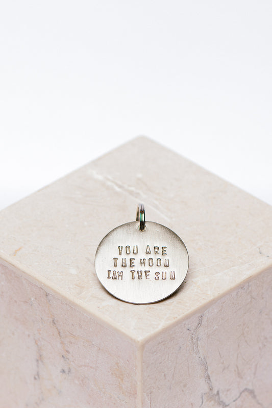 key tag - you are the moon i am the sun